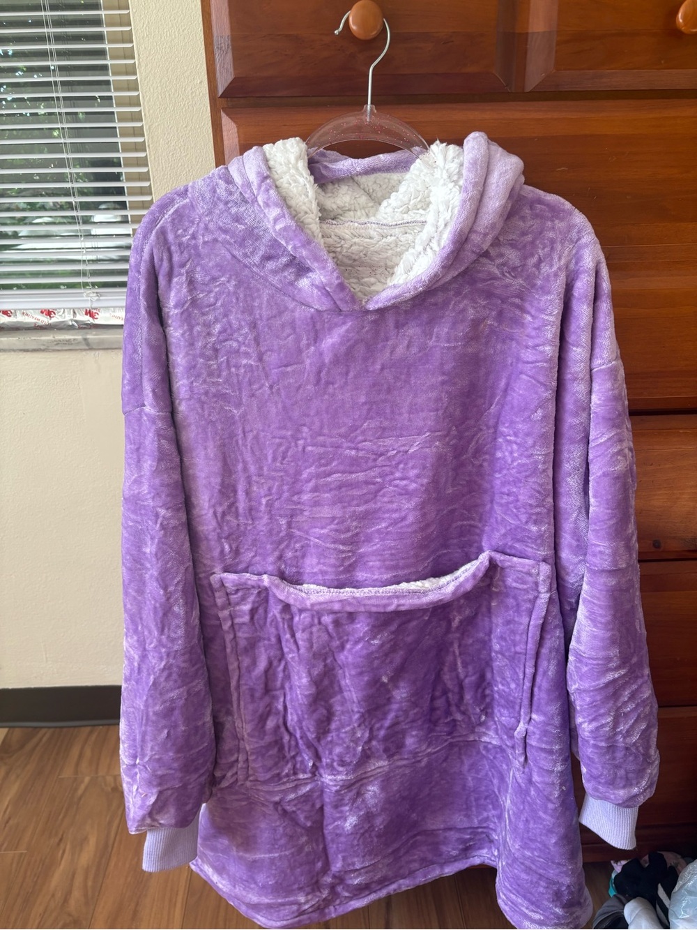 Women’s Hooded Fuzzy Sleep Dress
